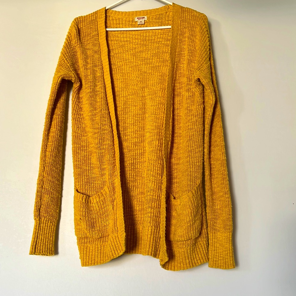 Mustard yellow cardigan